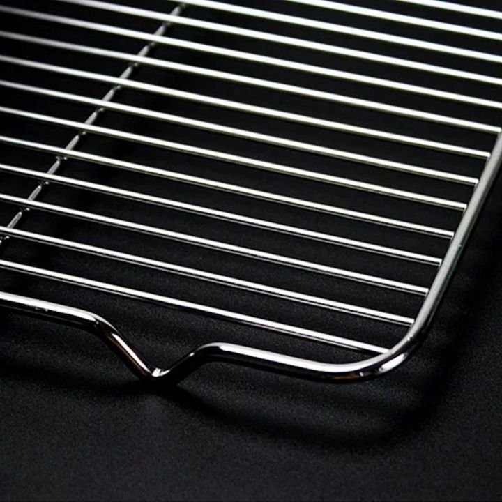 New%20Stainless%20Steel%20Cooling%20Rack%20Non-stick%20Silver%20BBQ%20Tray%20Barbecue%20Cooking%20Mesh%20Shelf%20-%20Image%203