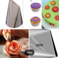 Extra Large 127D Rose Petals Icing Piping Nozzles Cake Decorating Fondant baking Cake Tools. 