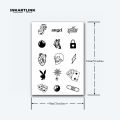 Minimalist Temporary Tattoo,Lasts To 15 Days New Technology Magic Waterproof Semi Permanent Sticker..
