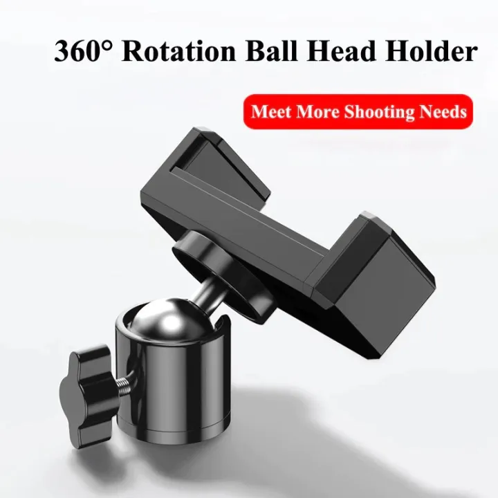 Selens%20Universal%20Mobile%20Phone%20Clip%20Bracket%20Holder%20360%20Rotation%201/4%20Screw%20Ballhead%20for%20Tripod%20%20Stand%20Monopod%20%20Liveing%20Photo%20Vlog%20-%20Image%202