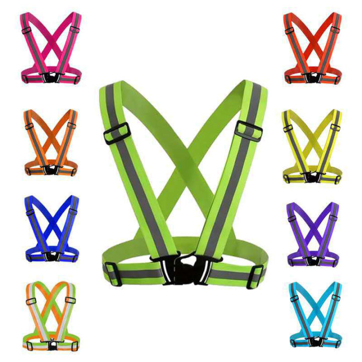 1%20Pc%20Highlight%20Reflective%20Straps%20Night%20Running%20Riding%20Clothing%20Vest%20Adjustable%20Safety%20Vest%20Elastic%20Band%20For%20Adults%20And%20Children%20-%20Image%204
