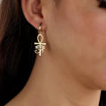 Ankh Eye of Horus Pendant Earrings For Women Ancient Egyptian Amulet Jewelry Accessories.