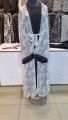 black dot abaya for girls white comfertable fabric. 