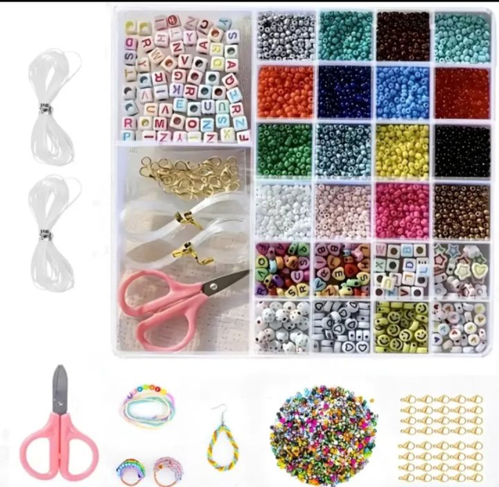 Best Diy Jewelry  Making Kits  Amazing Glass,ice Crack, Acrylic Beads Kit For Diy Hand Made Jewelry Braclate nackalce Key Chain Glass bead Kit Ice Crack Beads Kit  ,Seed Beads Kit , Acrylic Beads kit Jewelry Making Beads Kits For Making