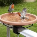 Bird Bath Copper Birdbath Purifier with Triple-Point Support Bath Disk Ornaments Feeder Accessories for Outdoor Bird Baths Bowls.