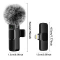 NEW Wireless Lavalier Microphone Audio Video Recording Mini Mic For iPhone Android Laptop Live Gaming Mobile Phone Microphone. 