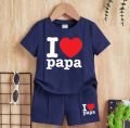 T-shirt And Short Pant For Kids Baby Boys And Baby Girls Round Neck Short Sleeves Tee Tops Clothes Sets Dresses Outfit Suit For Unisex Jannat Place. 