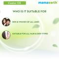 Mamaearth Castor Oil For Healthier Skin, Hair And Nails With 100% Pure And Natural Cold-Pressed Oil, 150Ml. 