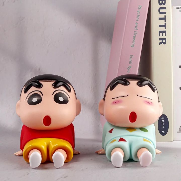 Shin-Chan Phone Holder Kawaii Anime Desktop Cartoon Watching Phone Support Cute Doll