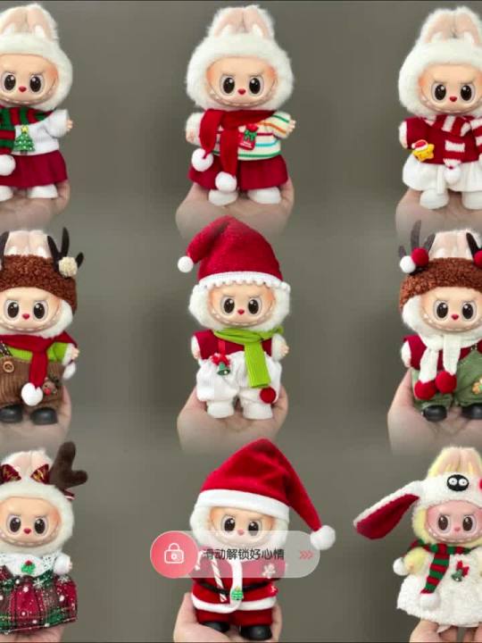 New Doll Clothes Pendant Set, For LABUBU Halloween Set,DIY Doll Accessories, Fun and Cute Baby Clothes, Christmas
