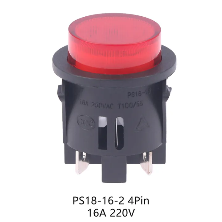 Red%20Push%20Button%20Switch%20With%20Light%204%20Pins%20Touch%20Power%20Switch%2016A%20250V%20Electrical%20Round%20Rocker%20Switch%2028*23.2mm%20PS18-16-2%20-%20Image%203