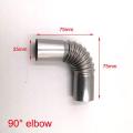 NEW 60-300cm Air Parking Heater Stainless Steel Exhaust Pipe Tube Gas Vent Hose With Hose Clamp For Car Heater. 