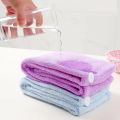 Coral velvet hair towel for drying. 