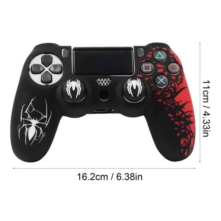 Soft%20Silicone%20Cover%20For%20PS4%20Controller%20Case,%20360%C2%B0%20Full%20Protection,%20Sweatproof%20Anti-Scratch,No%20Fading,%20with%20Thumb%20Stick%20Caps%20-%20Image%202