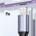 Byscoon Lightning To 3 5mm Jack AUX Cable Adapter For iPhone 12 13 14 11 Pro XS Max XR 7 8 Headphone Connector Audio accessories. 