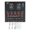 V8 Sound Card Audio Set Interface External Usb Live Microphone Sound Card Bluetooth Function For Computer Pc Mobile Phone Singin. 