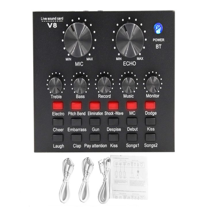 V8%20Sound%20Card%20Audio%20Set%20Interface%20External%20Usb%20Live%20Microphone%20Sound%20Card%20Bluetooth%20Function%20For%20Computer%20Pc%20Mobile%20Phone%20Singin%20-%20Image%207