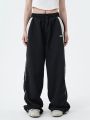 Y2K Pants Women  Vintage Street Distressed Wash  Women Clothing Casual Wide Leg High WaistedWoman Pants. 