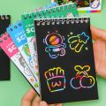 1 x DIY rainbow scratch book with 10 sheets of wooden handle scratch book ● ready to ship no need to wait for a long time because all products shipped from Thailand.. 