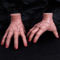 Wednesday Addams Pvc Thing Hand Cosplay Addams Family Figurine Home Decoration Desktop Crafts Halloween Party Costume Props. 