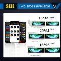 Dynamic Devil Eyes Light for Car Truck Windshield Programmable LED Display Flexible Soft Screen DIY Bluetooth APP Remote Control. 