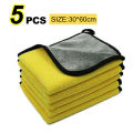 Car Wash Microfiber Towel 30x30/60CM Car Cleaning Drying Cloth Hemming Car Care Cloth Detailing Car Wash Towel. 