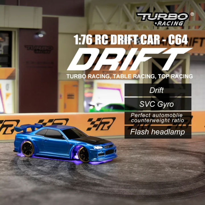 Turbo Racing Rc Car Turbo Racing 1:76 RC CAR C64 Drift RC Car With Gyro Radio Full ...
