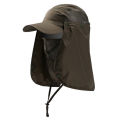 UV Protection Breathable Quick-Drying Fishing Hat, Outdoor Hiking Sun Protection Cap with Face Neck Cover.