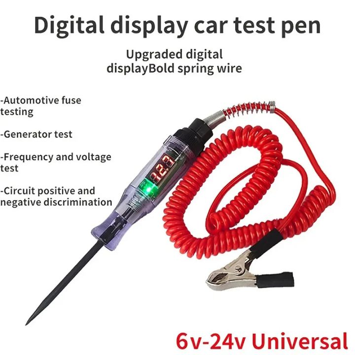 6V%2012V%2024V%20DC%20Car%20Truck%20Voltage%20Circuit%20Tester%20Digital%20Display%20Long%20Probe%20Pen%20Light%20Bulb%20Automobile%20Diagnostic%20Tools%20Auto%20Repai%20-%20Image%203