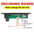 12V MP3 Decoder Board Time Display Bluetooth 5.3 Car Kit 6.5mm Microphone MP3 Player FM Radio TF USB 3.5mm AUX DIY. 