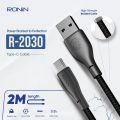 Ronin R-2030 Braided Fast Charging Cables – iPhone, Micro USB, Type-C, Type C To Type C, Type C To Iphone, R-2015 3 In 1 Cable & R-2020 2 In 1 Cable. 
