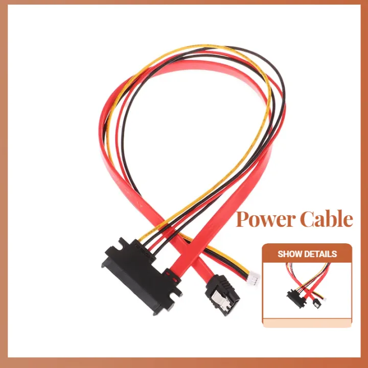Pin Type Drive Cable 1Set Hard Disk Optical Drive Data Cable Mini 4Pin+ SATA Power Cable 22 ...