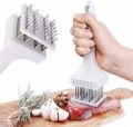 Mini Meat Tenderizer Spring-loaded Meat Tenderizer Meat Chopper w/ 12 Sharp Stainless Steel Blades Meat Chopper, Stainless Steel Blade Mini Meat Tenderizer. 