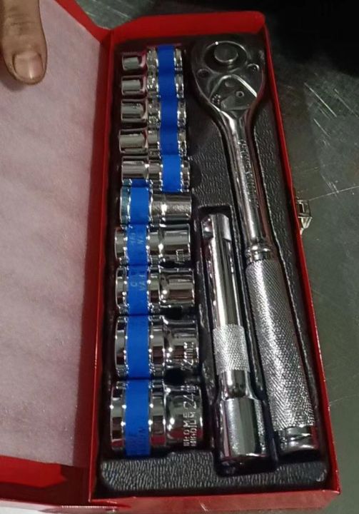 RATCHET WRENCH SOCKET SET 8MM TO 24MM
