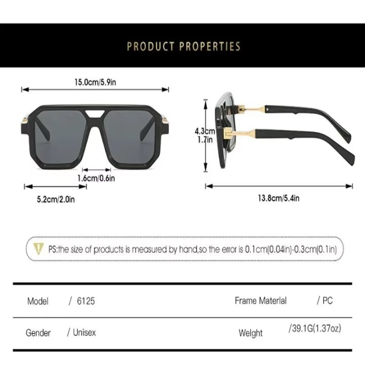 Trendy%20Retro%20Literary%20Modern%20Double%20Bridge%20Square%20Frame%20Sunglasses%20Fashionable%20Car%20Sunglasses%206125%20-%20Image%206