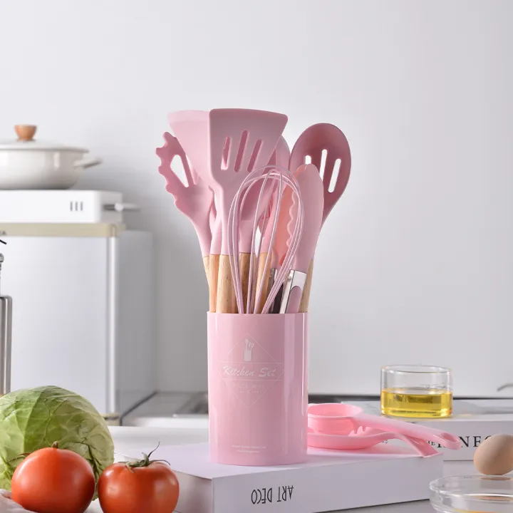 12PCS%20Food%20Grade%20Silicone%20Kitchen%20Cookware%20Utensils%20Turner%20Spatula%20Measuring%20Spoon%20Practical%20Cooking%20Tool%20Kitchenware%20Set%20-%20Image%202