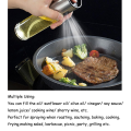 Oil Sprayer Stainless Steel Transparent Glass Spray Bottle. 
