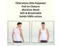 Classic Sleeveless soft Cotton Sando Vest (Baniyan) - Comfortable Innerwear for Men. 