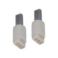 2x Toilet Lid Damper Buffer Mounting Connector CW Ccw Toilet Lid Components for Bathroom Washing Machine Toilet Seat Repair.