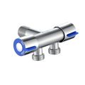 Bathroom Faucet Dual Control Double Handle Stainless Steel Cold Water Faucet Bathroom Washing Machine Faucet Triangle Valve. 
