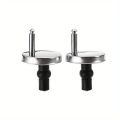 2Pcs Toilet Seat Fittings Quick Release Toilet Seat Fixings Hinge Fixing Top Fix Nuts Screws Toilet Seat Screws Replacement.