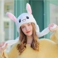LED Funny Glowing and Ear Moving Bunny Hat Cap for Women Girls Cosplay Party Holiday Hat Headwear Daily Supplies Party Home.