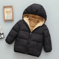 Winter Baby Kids Fleece Jacket For Children Cartoon Coats Autumn Boys Warm Hooded Down Jackets Girls Plush Warm Outerwear.