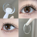 JEWELENS Clear Contact Lenses Natural Transparent Prescription Soft Eye Contacts with Degree for Myopia Vision Correction.