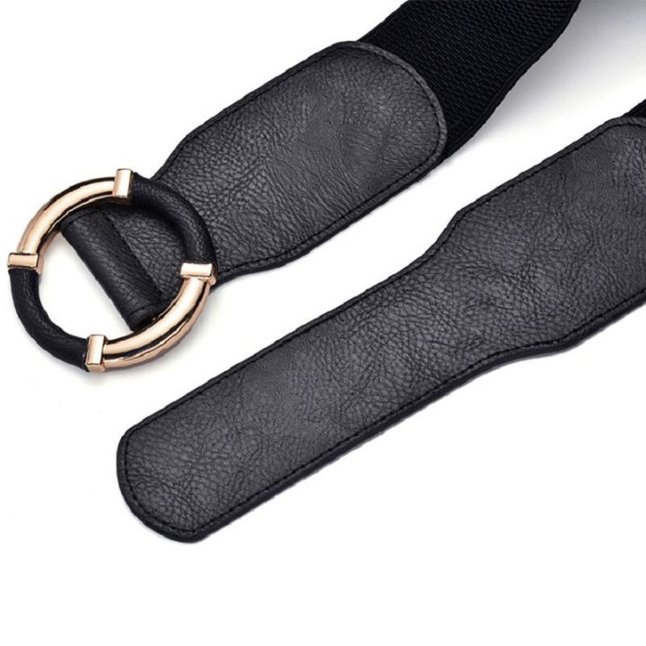 Women's%20Elastic%20Belt%20Corset%20Women%20Waist%20Belts%20Trend%20Gold%20Circle%20Buckle%20Waistband%20High%20Quality%20Stretch%20Wide%20Black%20Belt%20DT072%20-%20Image%206