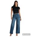 Wide Leg High Waist Ladies Denim Jeans, Comfortable and Stylish for Casual Wear. 