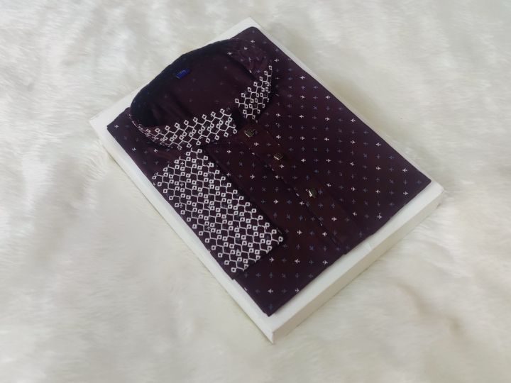 Glassy%20sunshine%20chinese%20printed%20high%20quality%20febric%20semi%20long%20fashionable%20semilong%20panjabi%20-%20Image%202