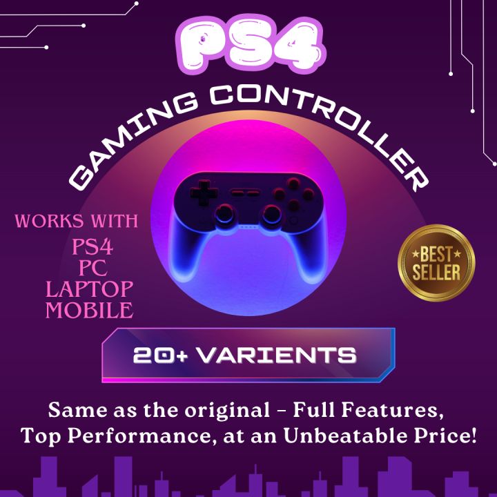 PS4 DualShock Wireless Controller AAA Grade for PlayStation, PC, Laptop, Mobile.