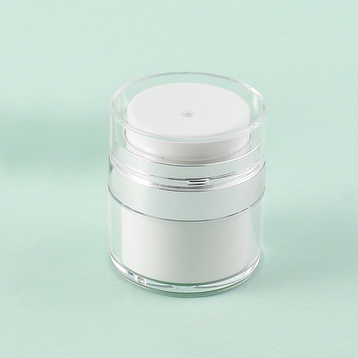 15/30/50ml Air Pump Moisturizer Jar Container Empty Cream Subpackage Vacuum Bottle for Skincare Face Makeup Lotion Creams