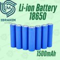 18650 Li ion Cell Rechargeable new | 3.7V to 4.2V |Actual Capacity 1500mAh+ tested| Mass 42g. 
